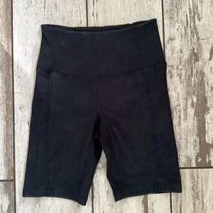 Zella Ribbed Bike Shorts - Small